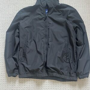 Men's Black Windbreaker Jacket